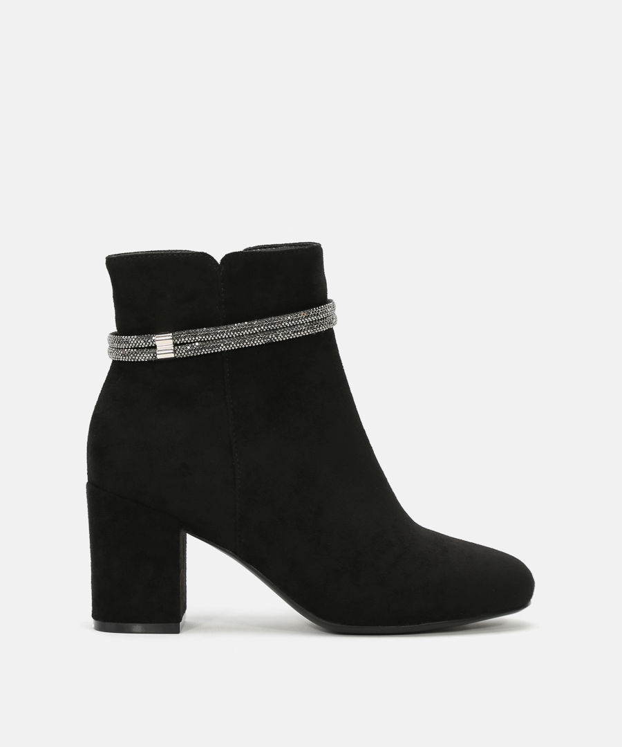 Botines tac&oacute;n pulsera strass image number null